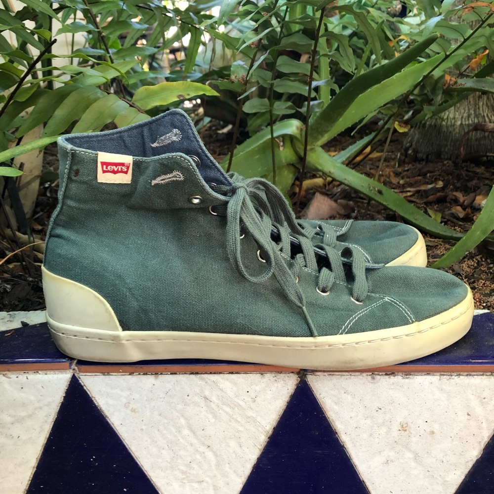 Vintage LEVI'S RETRO INDIE CANVAS HI TOP SNEAKERS